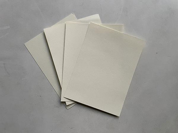 Cream colored double-sided offset paper