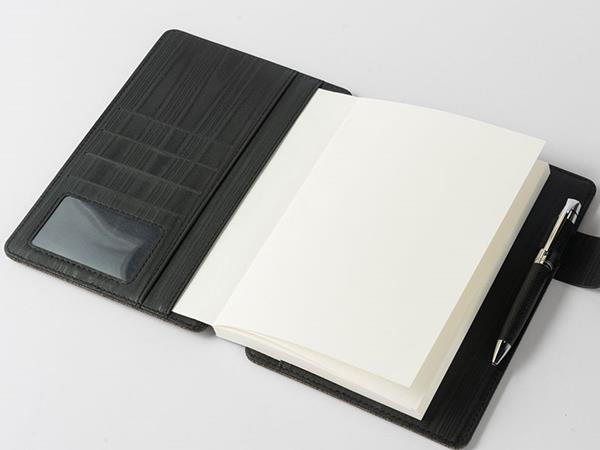 PU Leather notebook with magnetic buckle, eco-friendly PU cover with pocket and penholder, inner card holder, 3330 blank pages