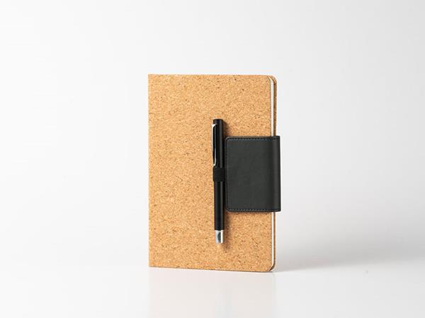 PU Leather Notebooks, leather magnetic buckle, penholder, 80 dotted pages